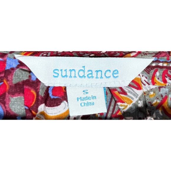 Sundance Women's Belladonna Beauty Top Bohemian Peasant Casual Ric Rac Cotton S - Picture 8 of 8